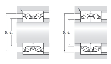 角接觸球軸承，品牌：SNFA，尺寸圖3