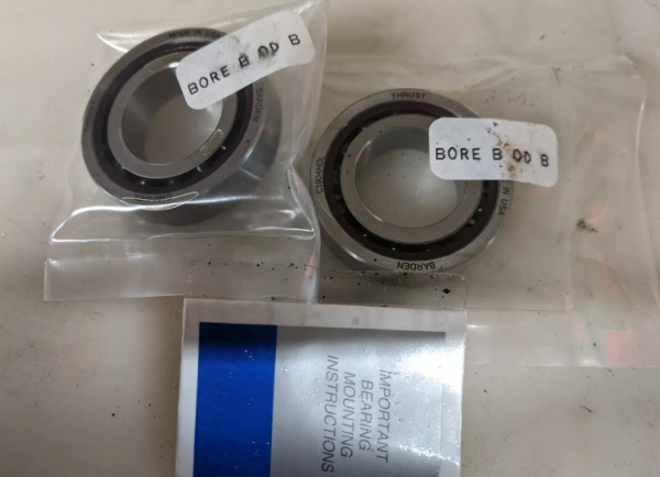 角接觸球軸承，品牌：BARDEN，示例圖片526